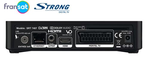 Strong SRT 8213 - Tuner de TV numérique TVB/lecteur numérique/enregistreur  - Décodeur TNT par satellite - Achat & prix