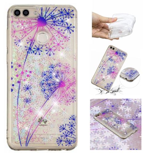 Coque en TPU motifs de gaufrage sable mou et rapide pissenlits pour votre Huawei P Smart (2017)/Enjoy 7S