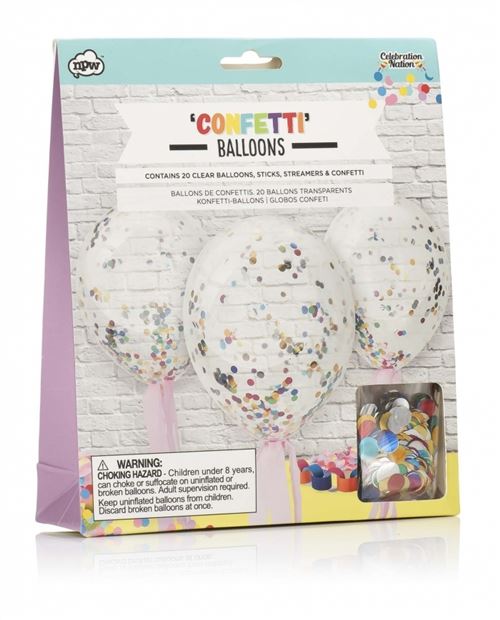 Ballons confettis