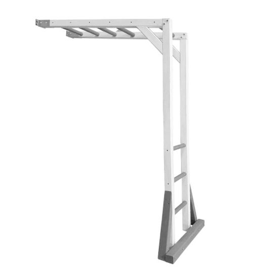 AXI Cadre d'escalade en bois Gris Banc pour Beach Tower