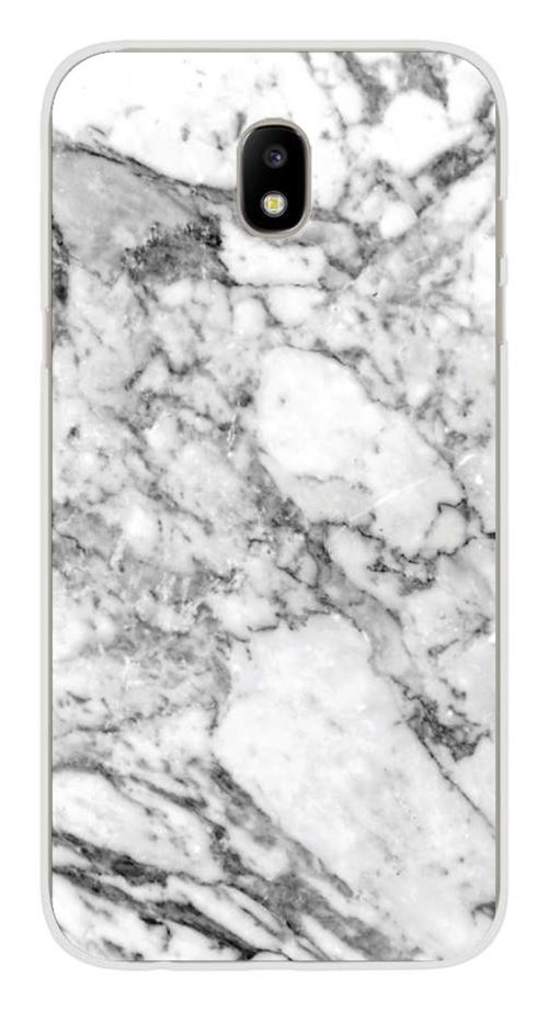 Coque En Silicone Pour Samsung Galaxy J3 17 Marbre Blanc Coque Et Etui Telephone Mobile Achat Prix Fnac