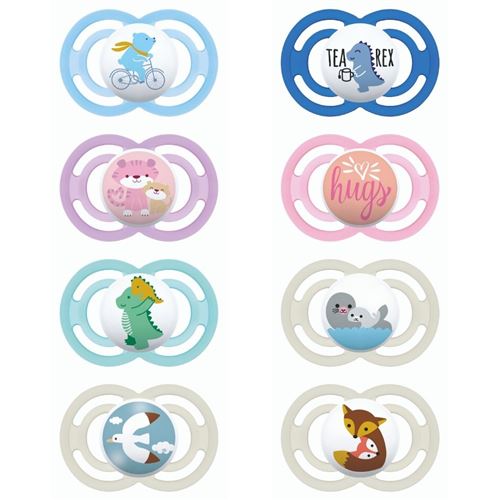 Lot de 2 sucettes perfect 18 mois + oiseaux - mam