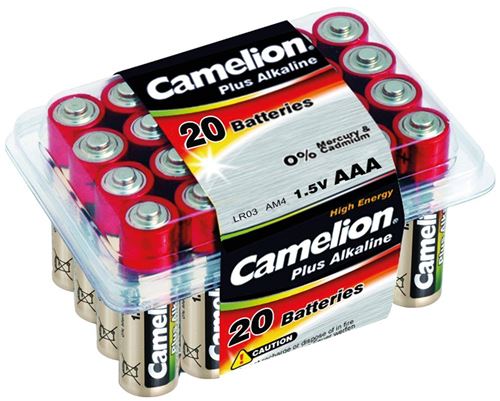 Camelion 11102003 Boîte de 20 piles alcalines AAA