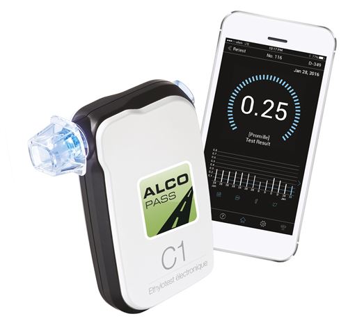 Alcopass - ethylotest connecté homologué nf en 16280:2012