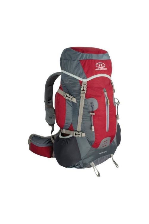 HIGHLANDER Sac a dos Rocky 35 + 5 L Rouge et gris