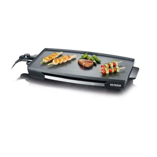 Severin 2397 gril de table noir inox brossé 71 x 37 x 6,2 cm