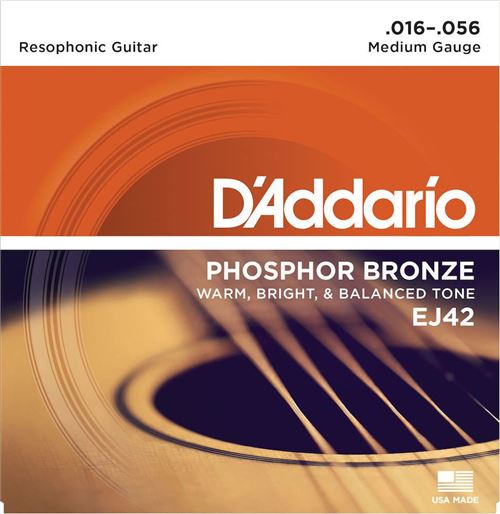 Daddario Bronze D'addario And Co Ej42 Phosphor Medium 16-56 Autres Jeux De Cordes Folk