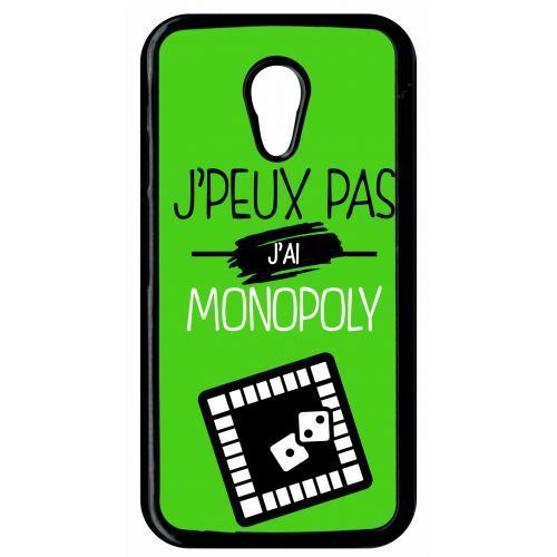 Coque j peux pas j ai monopoly 4 compatible motorola moto g2 transparent
