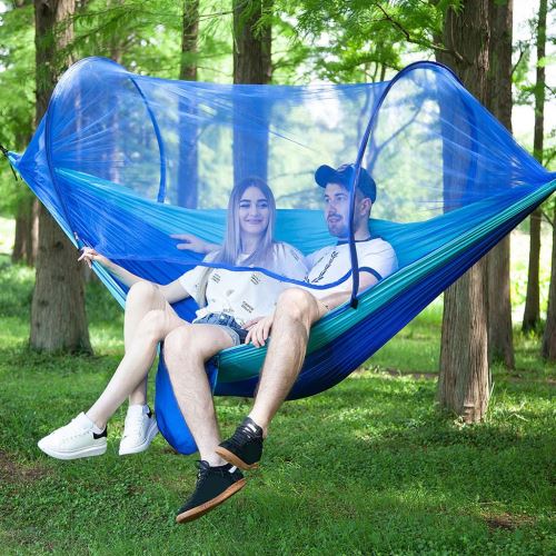 Portable Force camping hamac suspendu lit avec moustiquaire extérieure Voyage wedazano450