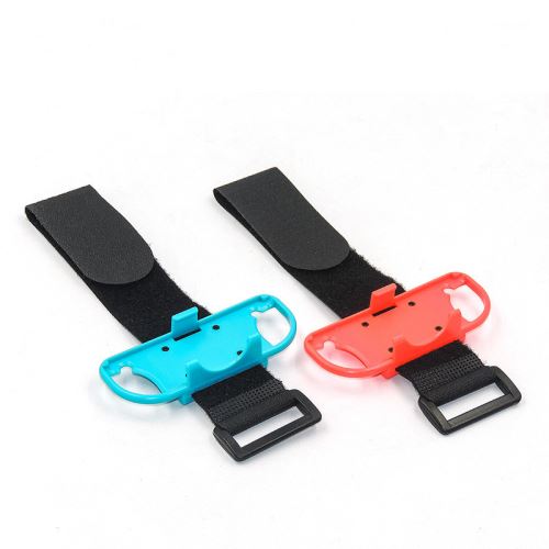 Pack de 2 Bracelet Brassard jeu de danse pour Nintendo Joy-Con - Bleu&Rouge