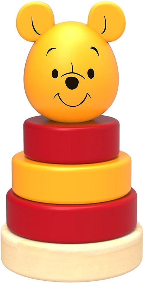 Disney tour d'empilage Winnie l'ourson junior 10 cm en bois 5 pièces