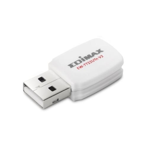 Adaptateur USB Edimax Pro EW-7722UTN V2 2.4 GHz WPS Blanc