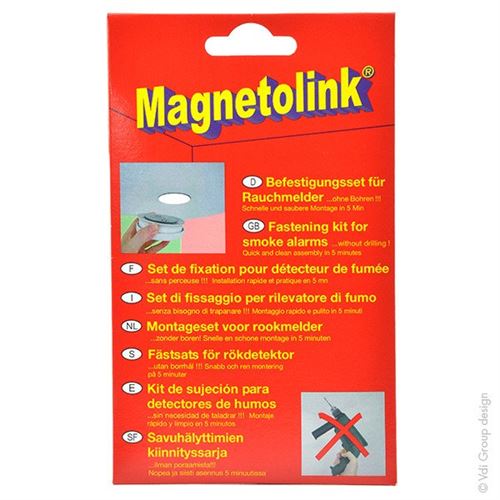 Système de fixation pour détecteur de fumée Magnetolink - Divers