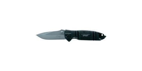 Couteau d'extérieur avec étui, avec lanière, avec clip Walther 5.0717 noir 1 pc(s)