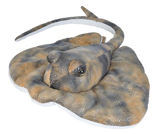 Wild Republic raie pastenague junior 38 cm gris peluche