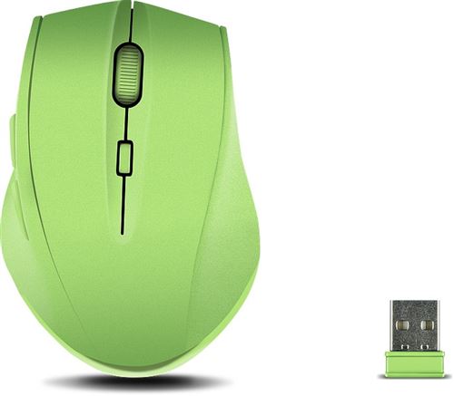 SPEEDLINK CALADO SILENT RF sans fil Optique 1600DPI Droitier Vert souris - Souris (Droitier, Optique, RF sans fil, 1600 DPI, Vert)