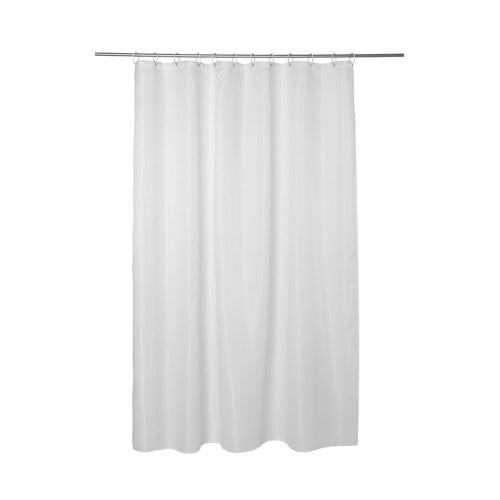 Rideau de douche 180x200cm nid d'abeille blanc