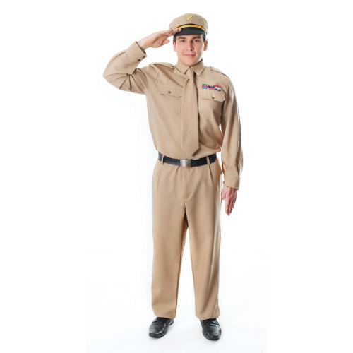 Bristol Novelty - Costume SOLDAT - Homme (Taille unique) (Beige) - UTBN213