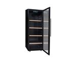 Climadiff Premium CPW204B1 - Cave à vin - pose libre - largeur : 59.5 cm - profondeur : 70 cm - hauteur : 158.8 cm - 387 litres - classe G - noir