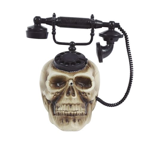téléphone crâne 22 x 25 cm