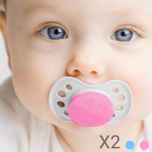 CDC - Tétines Bébé (pack de 2) - bb_F1600010 - Rose