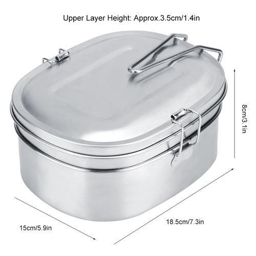 Lunch Box Pique nique voyage boîte à lunch acier inoxydable Lunch Box Pique nique voyage boîte à lunch acier inoxydable