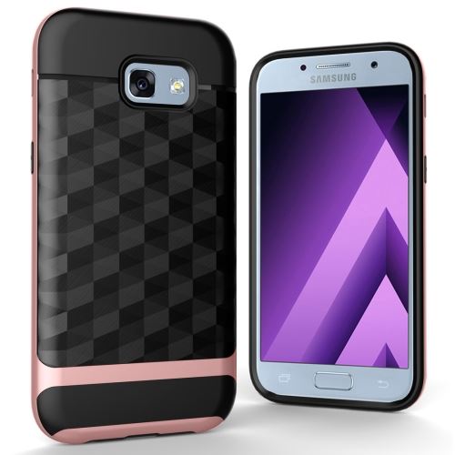 Galaxy A3 (2017) Coque Protection TPU Combinaison Effet Diamant Rose ALS51308
