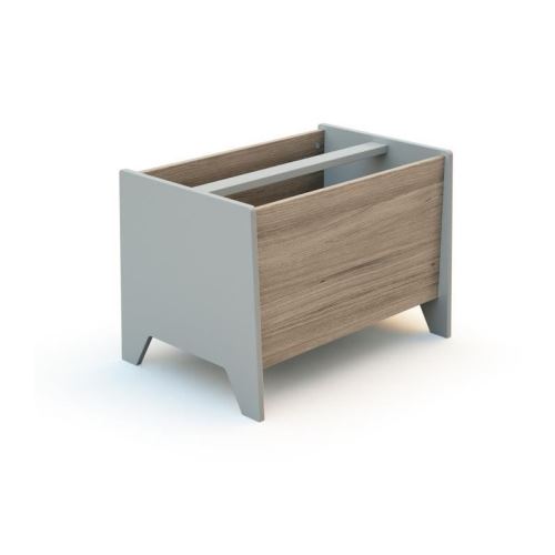 AT4 Bac a jouets - Gris/bois