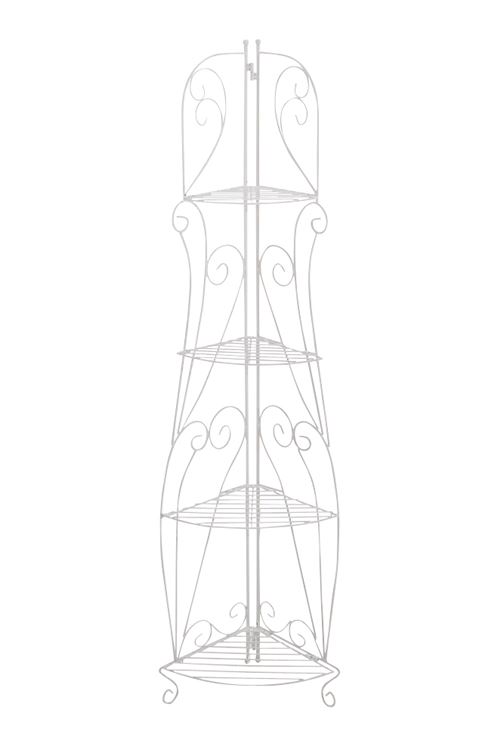 Étagère d'angle en Fer pliable Irma , Blanc