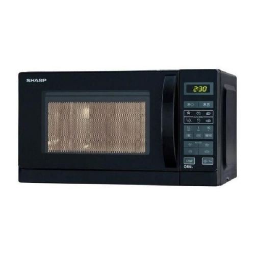Sharp R-642(BK)W - magnetron met grill - vrijstaand - zwart