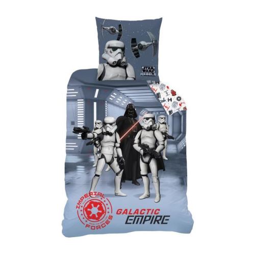 STAR WARS DARK SIDE Parure de couette 100% coton - 1 Housse de couette 140x200 cm + 1 Taie d'Oreiller 63x63 cm