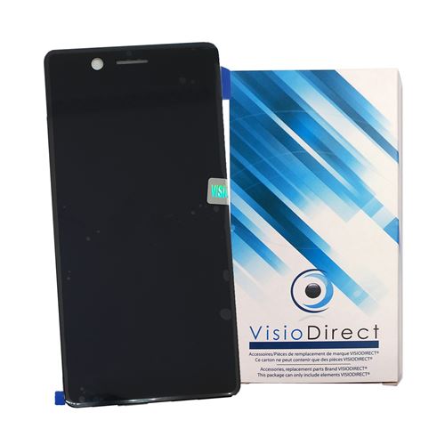 Ecran pour Nokia 7 noir 5.2 vitre tactile + LCD