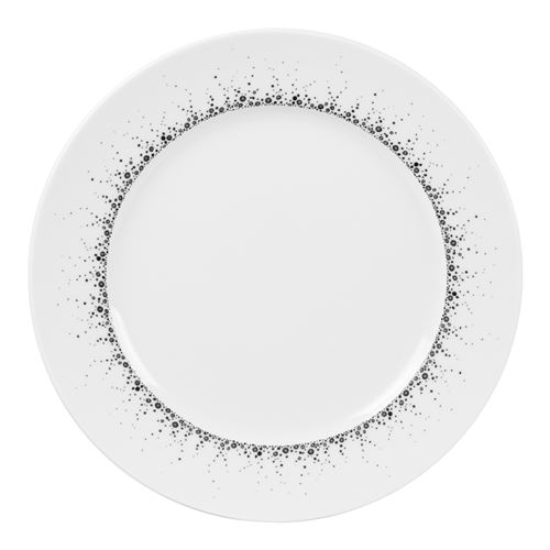 Plat presentation boréalis gris 32 cm - Table Passion - Blanc - Porcelaine
