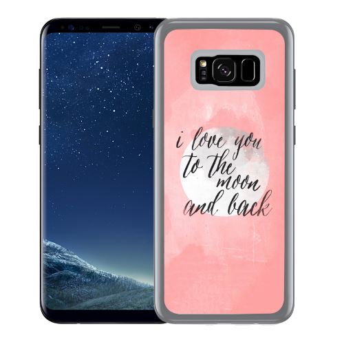 Coque pour Samsung Galaxy S8 love message moon back