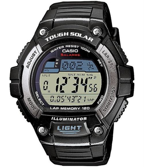 Casio Montre Homme W-S220-1AVEF ChronographeMulticolore, Noir