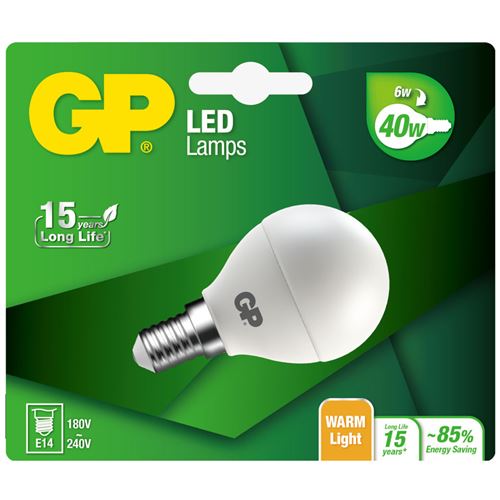GP éclairage GP Led Mini Globe Bl 6w E14