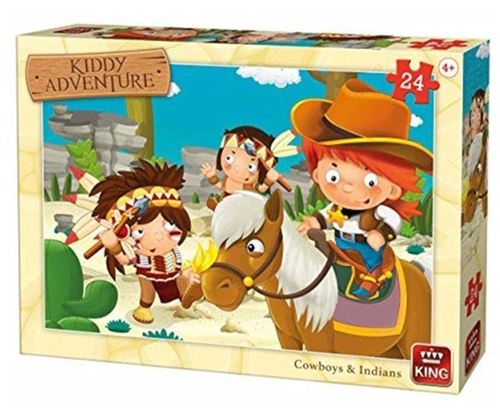 King puzzle puzzle cowboys & Indians 24 pièces