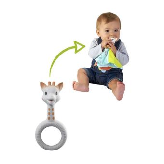 Set Vulli Doudou Sophie La Girafe et anneau de dentition Caoutchou'doux