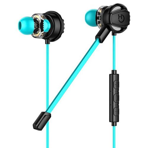 Casque d'écoute avec microphone de jeu Hiditec GHE010002 (3.5 mm) Noir Bleu