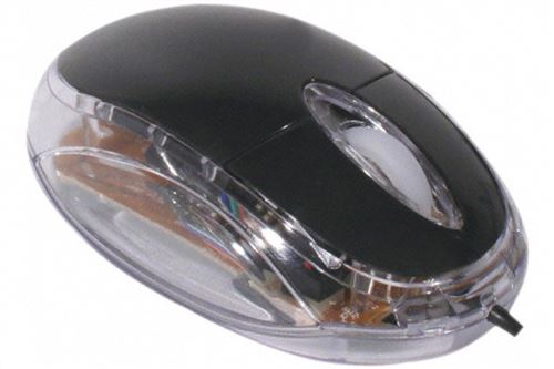 Générique Noir Souris D'ordinateur Optique Mini Usb Led