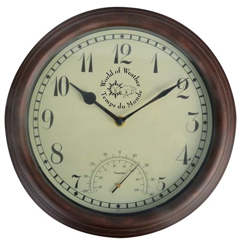 Fallen Fruits TF007 Horloge murale et thermomètre