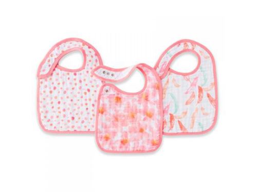 Aden and Anais - aden + anais bavoirs à boutons-pression petal blooms