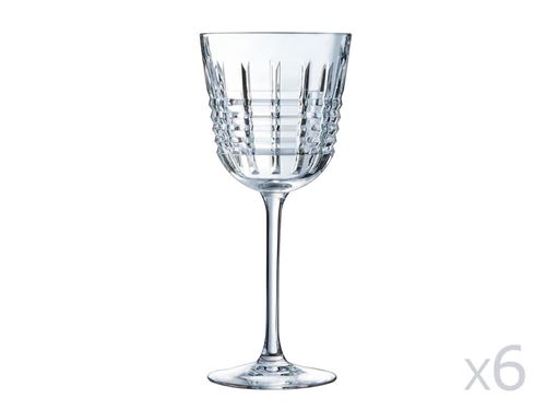 Verre à pied en cristallin 35cl - Lot de 6 RENDEZ VOUS