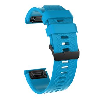 Bracelet silicone Garmin Fenix ​​​​5 / 6 (bleu clair) 