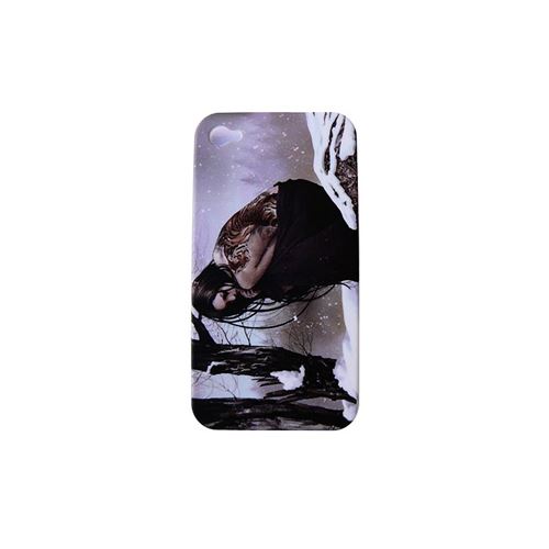 Coque manga fille dans la neige peau de peche iPhone 4/4S