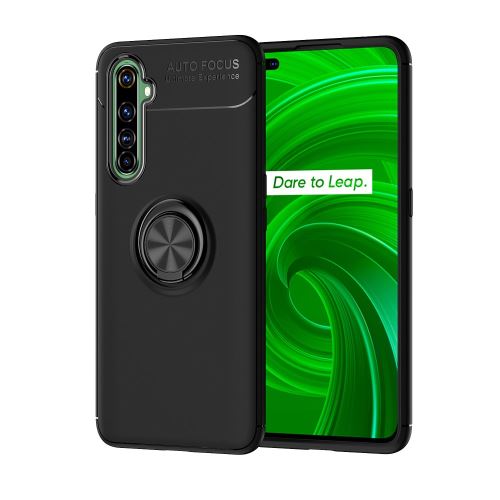 Coque en TPU avec béquille tout noir pour votre Realme X50 Pro 5G
