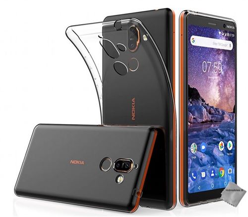 Housse etui coque silicone gel fine pour Nokia 7 Plus avec film ecran TRANSPARENT TPU Coque et etui telephone mobile Achat prix fnac