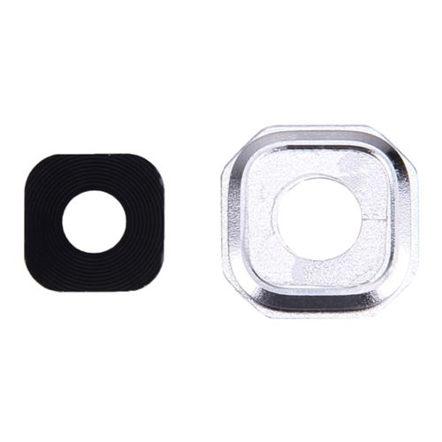 Lentille vitre en verre argentée de remplacement pour caméra Samsung Galaxy A5 2016 (A510F / A510P / A510S / A510M / A510Y)