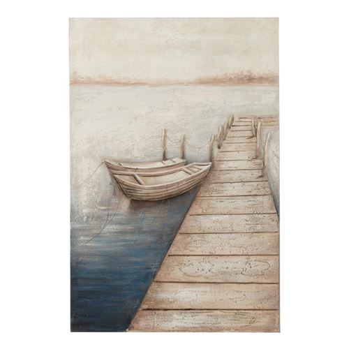 Non Communiqué Multicolore Toile Peinture Déco "Mog" 80X120cm
