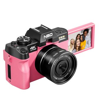 Caméra 4K 48MP, écran pivotant, mise au point manuelle, vlog, HDMI, 32GB, 2 batteries. - 1